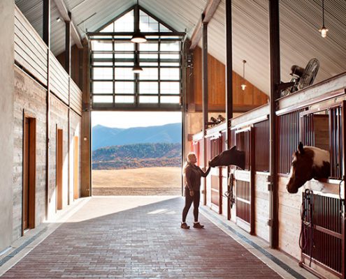 Metal Facility with Horse Stalls