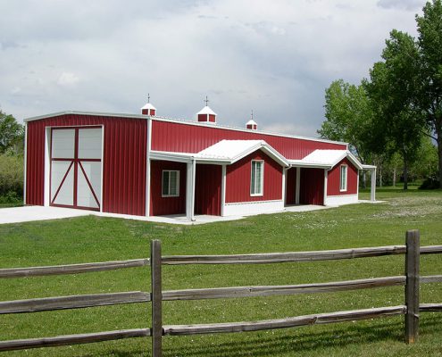 Steel Barn Building