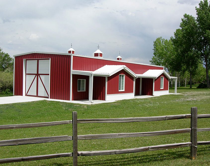 Steel Barn Building