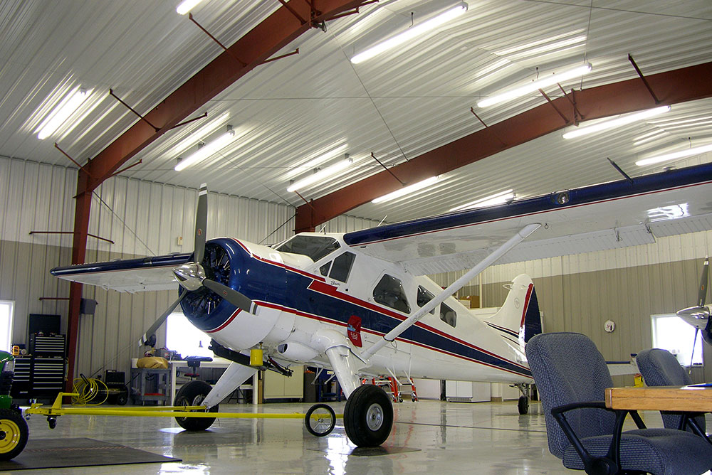 steel aircraft hangar