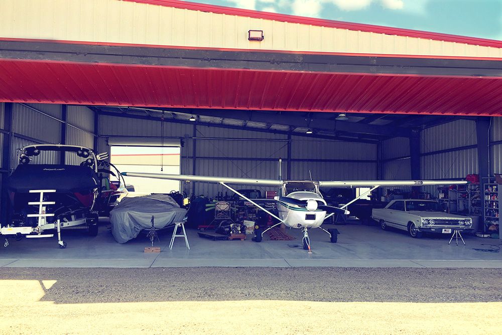 Steel Airplane Hangar In Somerton