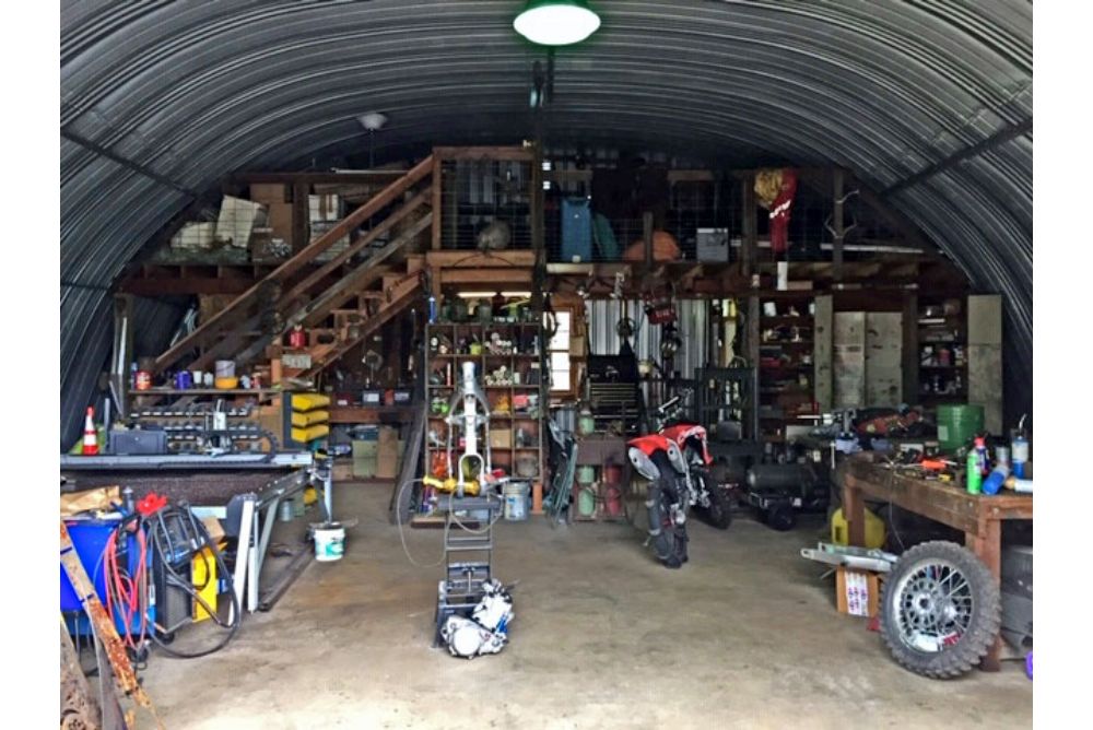 Metal Arch Farm Building In Roseburg, Oregon