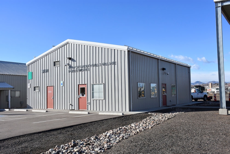 Steel Public Works Building In Sheridan, Colorado