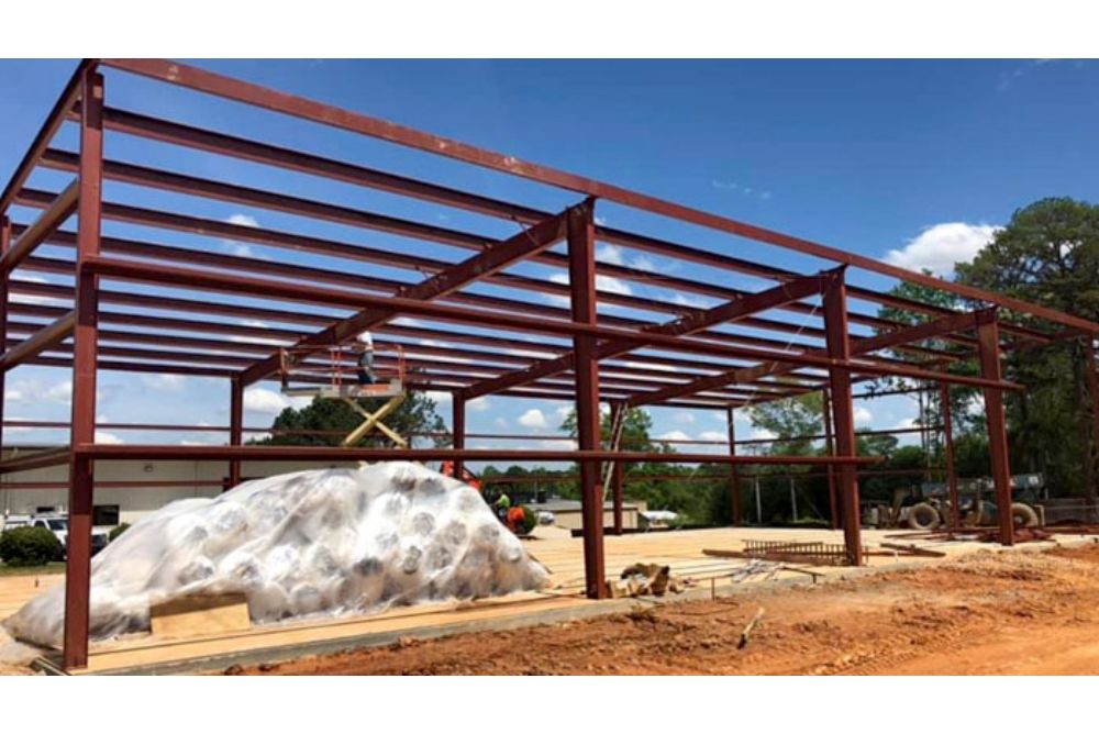 Prefabricated Metal Shop And Office Building In Opelika