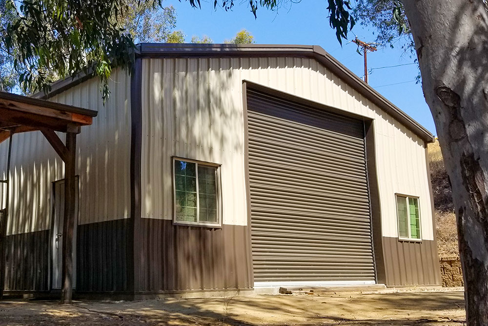 rv storage building fall brook, California