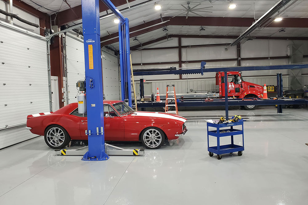 Pair Of Prefabricated Steel Body Shops In Champlin, Minnesota