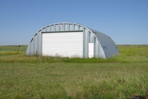 Metal Arch Farm Building