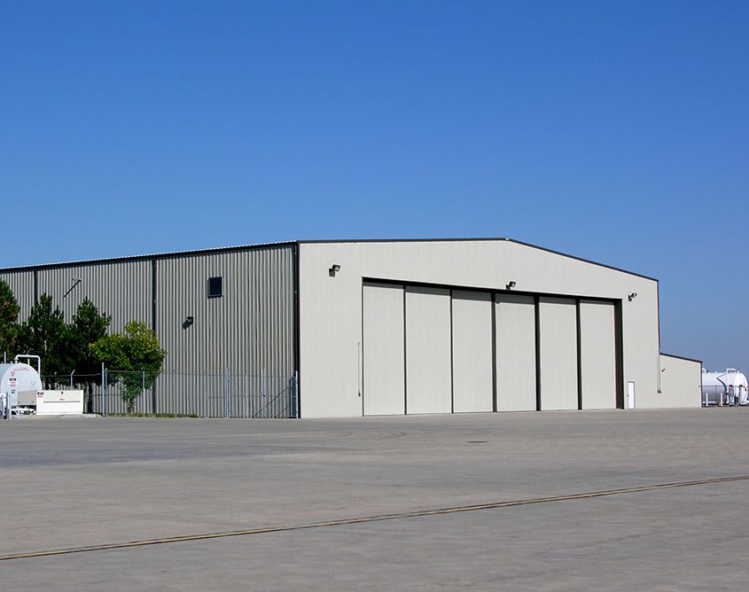 Steel Airplane Hangar