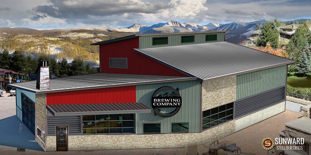 Brewing Company 3D Rendering