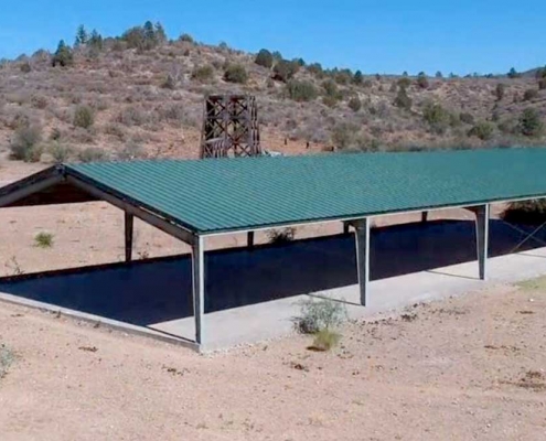 Metal Roof Only Building