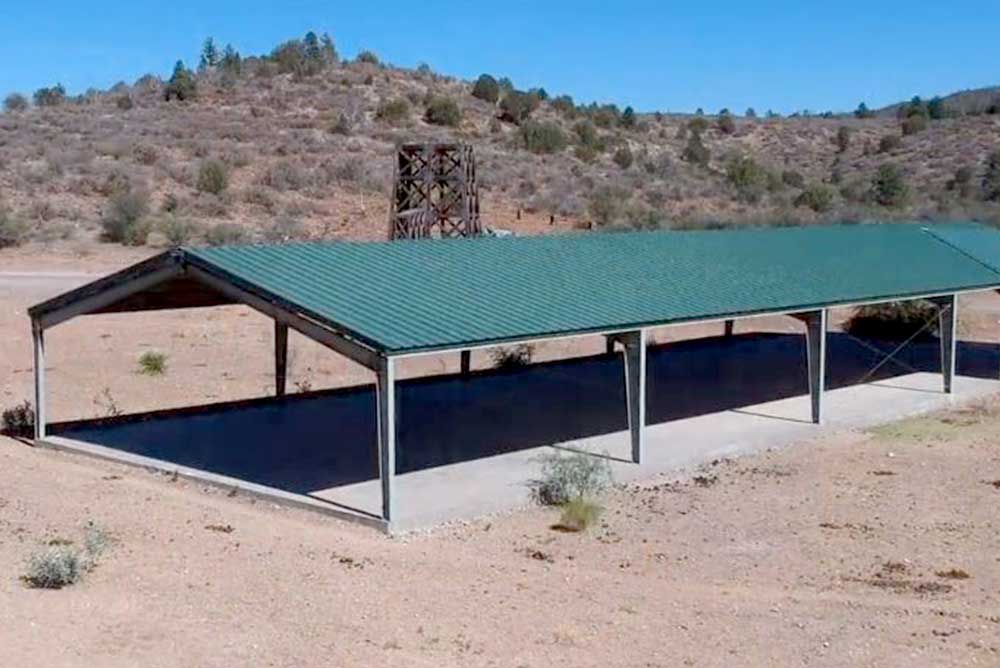 Metal Roof Only Building