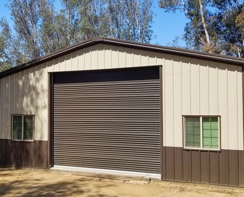 Metal Garage Building in California