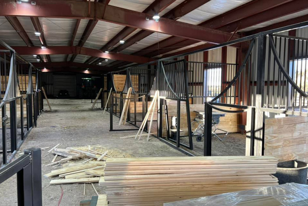 Constructing Horse Stalls