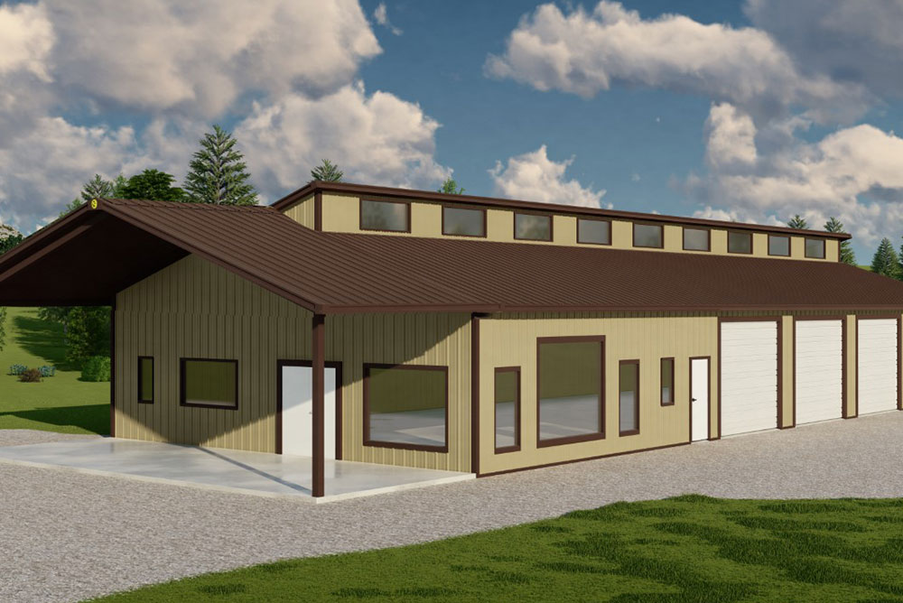 Barndominium Home Rendering