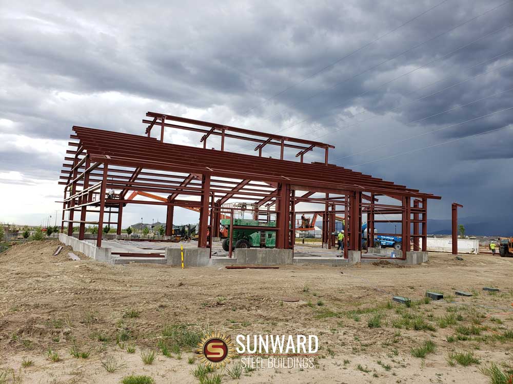 Colorado steel pavilion for home development