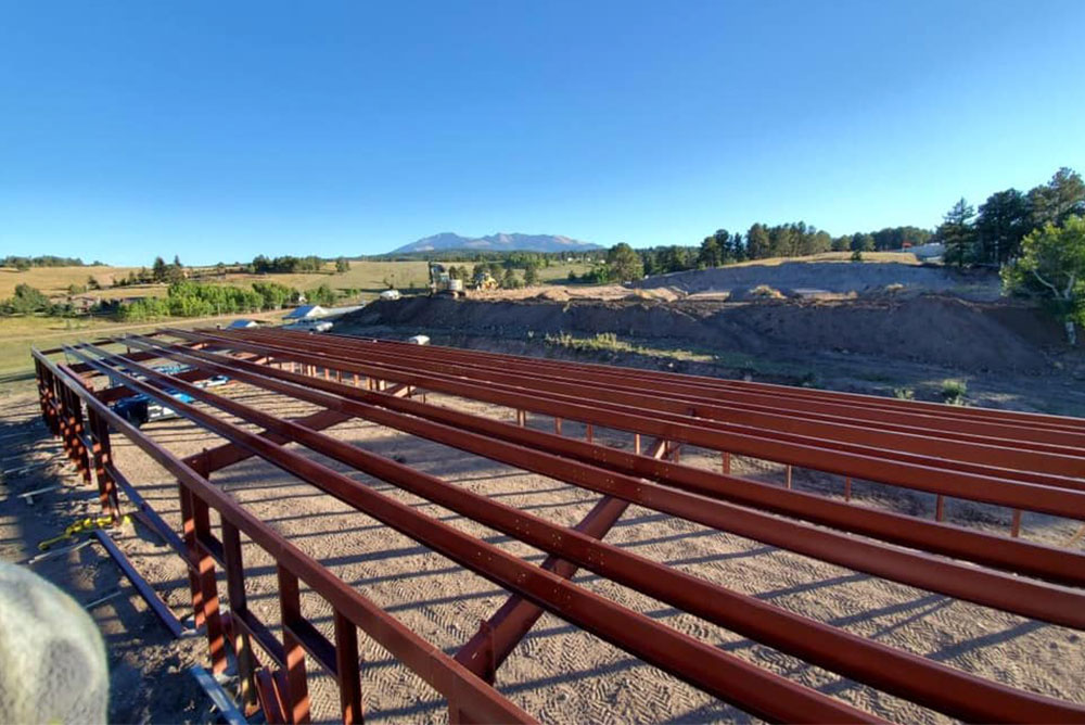 Woodland Park steel equestrian building