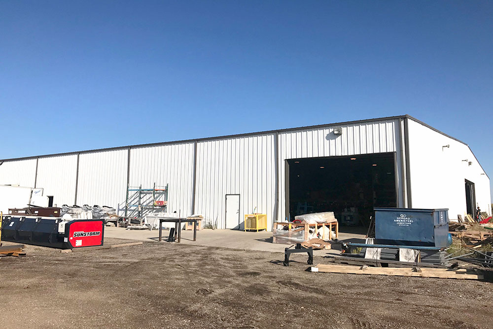 pre-engineered steel building on behalf of a client in Jamestown, North Dakota