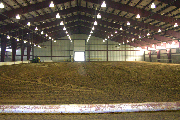 steel riding arena in North Dakota