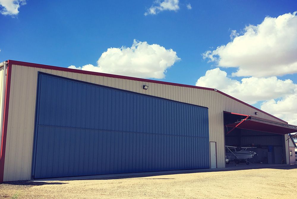 Steel Airplane Hangar In Somerton