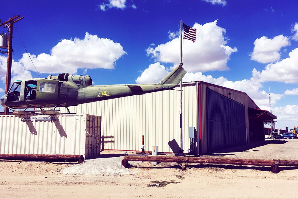 Steel Airplane Hangar In Somerton