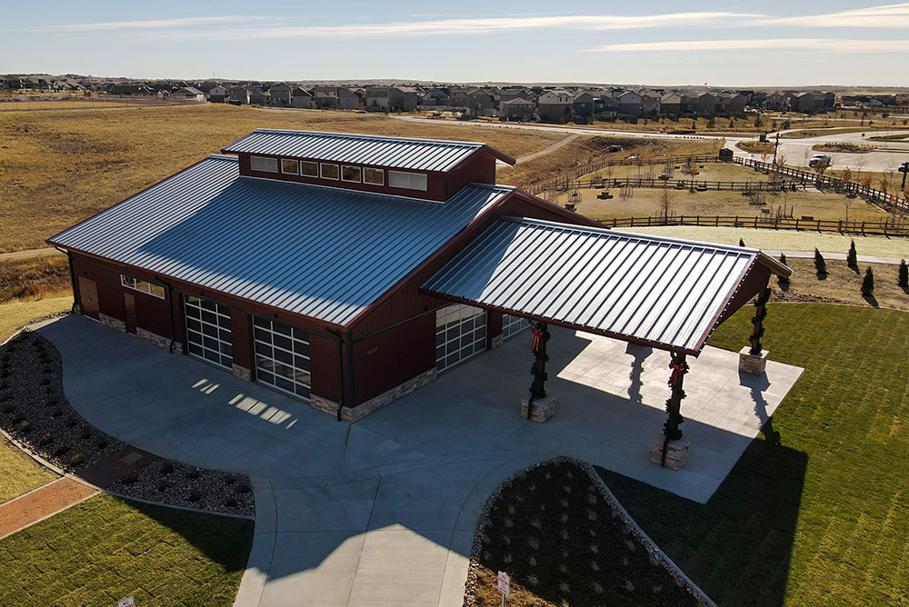 Colorado steel pavilion for home development