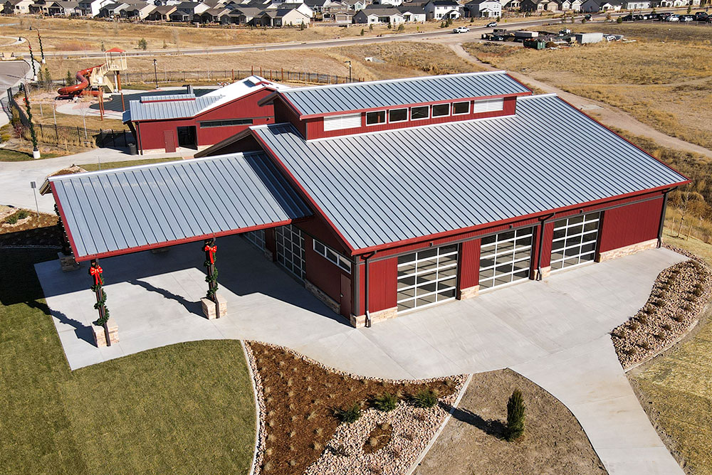 Colorado steel pavilion for home development