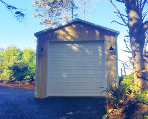 steel garage building in Oregon