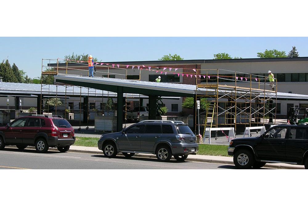 Solar Panel-Adorned Carports At The Denver Federal Center