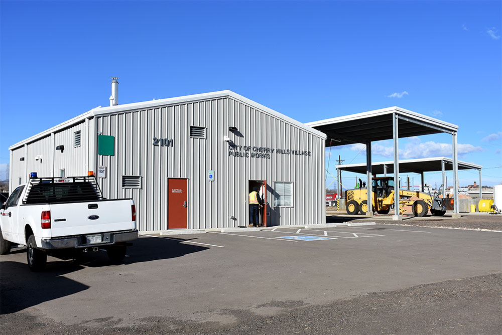 Steel Public Works Building In Sheridan, Colorado