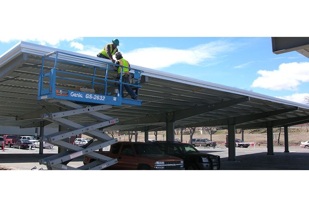 Solar Panel-Adorned Carports At The Denver Federal Center