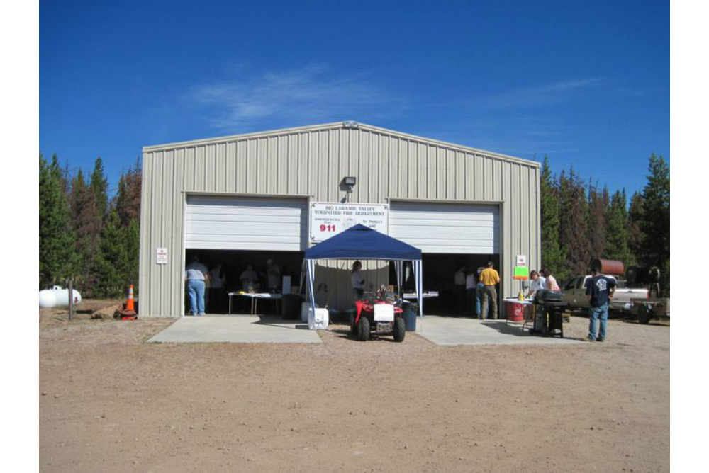 Steel Firehouse Building In Laramie, Wyoming