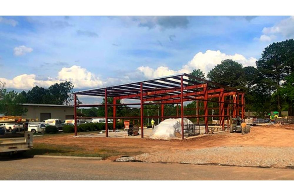 Prefabricated Metal Shop And Office Building In Opelika