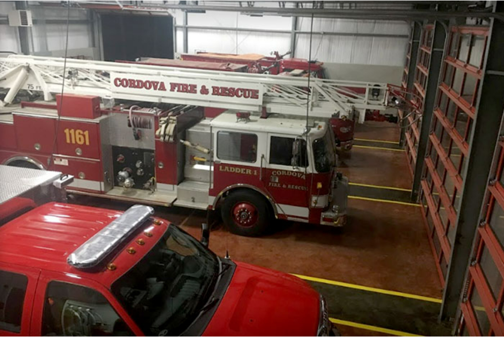 Prefabricated Steel Firehouse In Cordova, Alabama