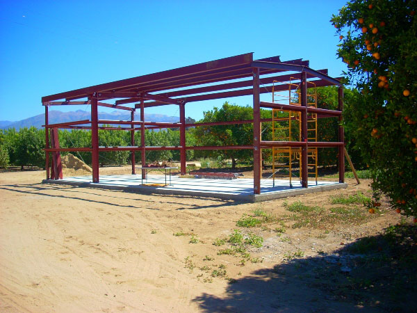 Fillmore steel citrus farm building