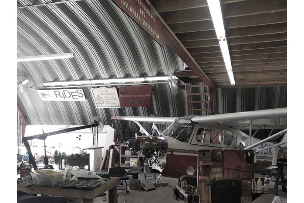 Steel Flight School Airplane Hangar In North Kingstown