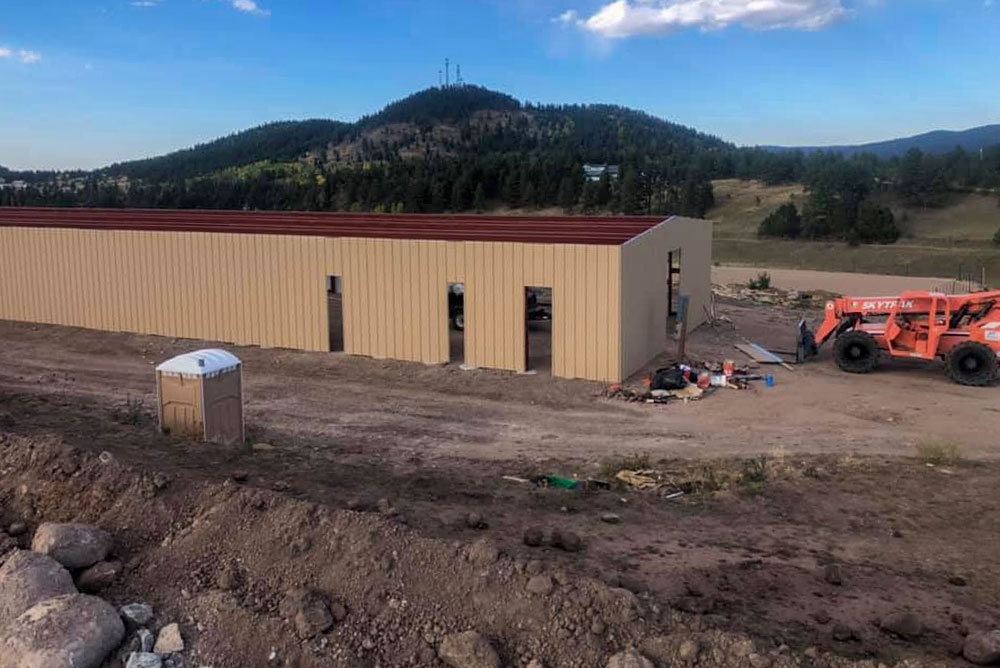 Woodland Park steel equestrian building