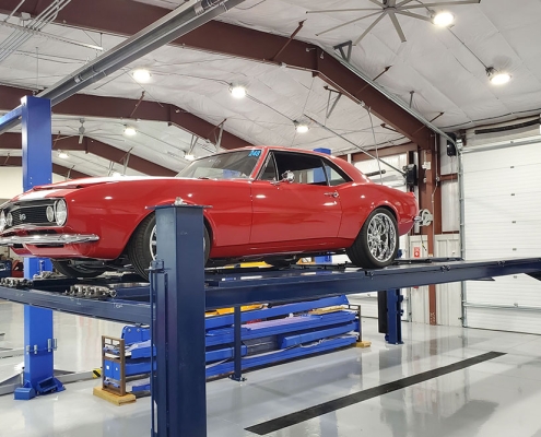 Pair of Prefabricated Steel Body Shops in Champlin, Minnesota