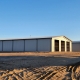 Steel commercial garage buildings in Hudson, Colorado