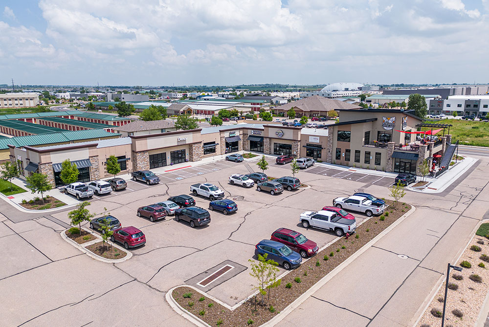 metal retail buildings for a shopping center in Windsor, Colorado