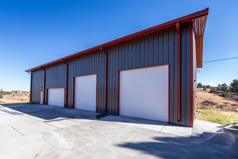 prefab steel garage in Parker Colorado